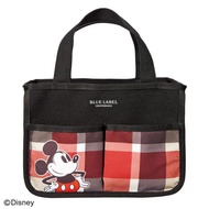 Japan Sweet x Mickey BLUE LABEL Crestbridge emook magazine small canvas faux leather bag in bag organiser