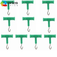 ORIEN 10 Pcs Fishing Baiting Rig Tool, T Shape Handle Stainless Steel Hook Fishing Baiting Rig Tool,
