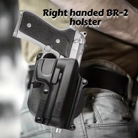 BR2 Quick Draw Holster, Outdoor Holster, Tactical Waist Holster, Classic Style, ABS Material