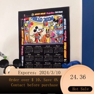 superior products2024YearinsRetro Mickey Calendar Hanging Cloth Calendar Room Dormitory Decorative Background Cloth Xiao