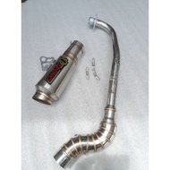 Daeng sai4 Pipe canister conical open specs exhaust Pipe for Wave 125 Xrm 110/125 Wave 100/110/115 R