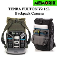 TENBA Fulton V2 16L Backpack Camera Bag (Black Camo/TanOlive)
