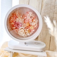 Miss。花謎 永生花藍芽音響x無線充電x小夜燈 附禮盒