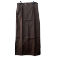 LONG SCOUT BROWN SKIRT, FINE DRILL MATERIAL, GIRLS' JUNIOR HIGH SCHOOL UNIFORM