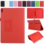 Lenovo Tab M10 TB-X605L/P10 TB-X705L 10.1 Inch Litchi pattern Flip Leather Case Foldable bracket tablet cover