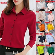 Women Long Sleeve Blouses Female Tops Office Ladies OL Work Blouse
