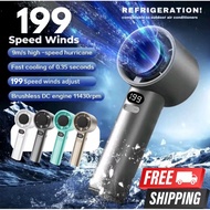 Kipas Mini 199 Speed Digital Display | USB Rechargeable 🔋 | Quiet & Powerful Portable Fan