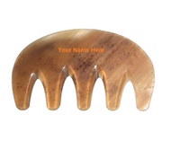 【可自訂名稱】: 水牛角刮痧板，適用於臉部、頭皮、頸部與身體