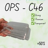BENXON Kuih Container OPS-C46 / Disposable Plastic Clear Bakery Container [ ±50pcs ] / Kuih Containe