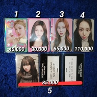 Photocard official aespa ningning karina winter