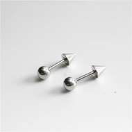 1piece Earring Helix Tragus Barbell Spike Bar 6mm Stainless Steel Earring