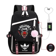 Foreign Trade Stranger thing Merchandise Korean Version USB Multifunctional Backpack Lightweight Bac