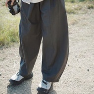 心跳聲計時繭型輕量寬褲