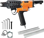 KAMSIN K-SC7E 15 Gauge Pneumatic Hog Ring Tool with Long Nose, 3/4-inch Crown Hog Ring Staples, Prof