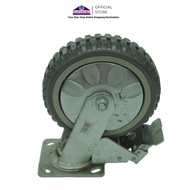 Wheelbarrow Wheels Trolley Wheels Rubber Caster Wheels Grey Rubber Trolley Wheels With Brakes