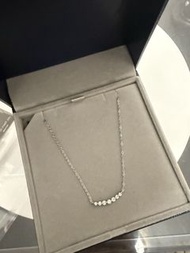 diamond silver crudo necklace