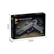 Hộp Đồ Chơi Lắp Ráp Mô Hình Các Mẫu Glock Đen Và DE Trắng 360 chi tiết cho trẻ em