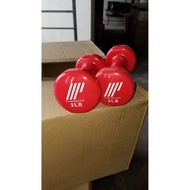 Muscle Power Dumbell Vinyl 3lbs Sold as Pair/2 pieces per order