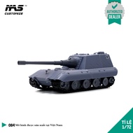 [NAS] German tank model Jagdpanzer E100 1/72, Military model of E100 tank 1:72 scale