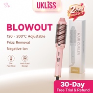 UKLISS Thermal Hair Curler Brush Hair Straightener Comb Curling Iron Hair Salon Style sikat rambu