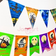 HALLOWEEN BUNTING FLAG Banner Happy Halloween Decoration Bunting Flag Halloween Banner Triangle
