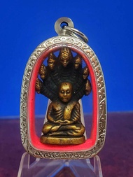 Collectible Item- Vintage Religious Very Rare Wealth Attraction Amulet- Thai Top Amulet-Loop Lor Lp 