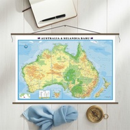 Benua Frame Map Large Albatros MaterialAUSTRALIA