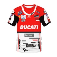 2022 Red DUCATI Logo Printing Summer mens T-Shirt O-Neck Short Sleeve Male Tops Tee F1 racing team