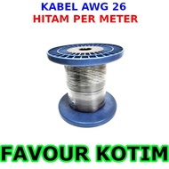 BLACK RETAIL CABLE AWG26 RETAIL AWG 26 BLACK STRING PER METER FVKOTIM