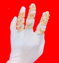 (Có mộc vàng-Không Phai Màu) Nhẫn Hồ Ly Vàng Vonfram Cao Cấp- Dùng lâu dài không phai màu dùng gần n