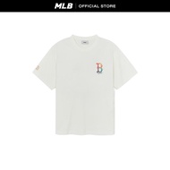 MLB เสื้อยืด ยูนิเซ็กส์ Basic Colorful Mega Logo Over Fit T-Shirts รุ่น 3ATSB0754 43IVS สีขาวงาช้าง