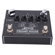 [musbmy] Digital Preamp Effect Guitar Stompbox Dual Channel 18 Tones Audio Accessories DC 9V 320mA