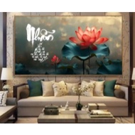 Canvas wall painting with the word Ring 1mx1.2m