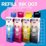 Refill Ink for Inkjet Printer 003 Dye Ink