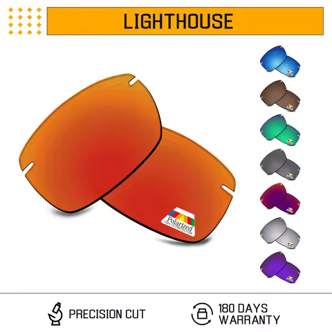 Bwake POLYCARBONATE Polarized Replacement Lenses for-Maui Jim Lighthouse MJ423 Sunglasses Frame - Mu