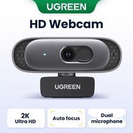 Webcam Ugreen 35626 CM778 Cao Cấp Tự động lấy nét 2K@30Hz cho PCFull HD 1080p/60fps