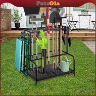 [PETSOLA] Garden Tool Organizer Yard Tool Organizer Utility Shelf Rack Organization for