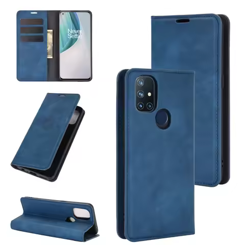 BE2029 Auto Switch Leather Case for OnePlus Nord N10 (6.5in) 5G Flip Wallet Book Style Cover Black O