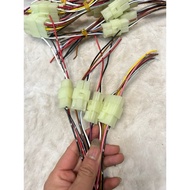 Combo of 5 electrical jacks, 2-pin, 4-pin, 6-pin male-female electrical jacks