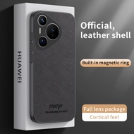 Leather Casing For Huawei Pura 80 Pro Ultra Pura 70 Pro Ultra Pura70 P70 P 70 Built-in Magnet Anti F