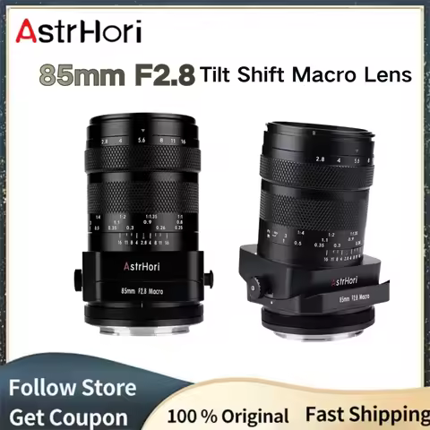 AstrHori MF 85mm F2.8 Full Frame Macro Tilt Lens Manual Focus Prime Camera Lens for Nikon Z Sony E C