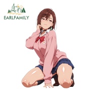 EARLFAMILY Momo Ayase Car Sticker Cute Rearview Mirror SUV VAN Occlusion Scratch DIY Vinyl Decal Kaw