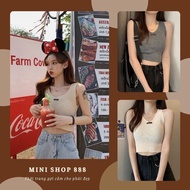 Mini shop 888 American style sleeveless knitted shirt with sweet design 9397