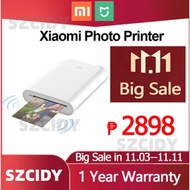 Mijia Portable Mini Pocket Photo Printer Bluetooth Printer Bluetooth Wireless Thermal Printer for Mobile Phone