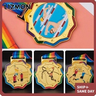 LIZMON Gold Award, Games Souvenir Competitions Prizes Award Medals, Team Sport Competition Metal Enc