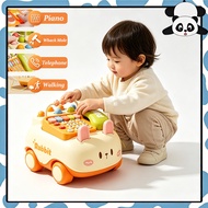 Baby Music Telephone Car Educational Toys English Phone Car 8IN1 Function Baby Toys 1 Year