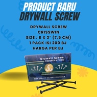 CRISWIN 8 x 3" in Inch 7cm Drywall Screw