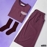 🌜Catalog 最新浪漫紫色系列🦄防水清涼物料x山系女孩野外look半截裙🌎🍃