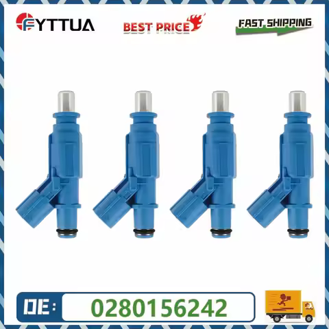 4PCS High Performance Fuel Injector 0280156242 23250-0D060 For TOYOTA COROLLA AVENSIS VERSO R10 R11 