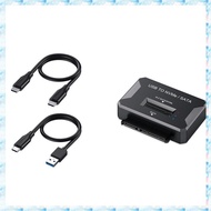 [R Q M U] M2 SATA NVMe to USB 3.1 10Gbps 2.5 Inch SATA SSD Adapter for 2230 2242 2280 22110 M2 SSD E